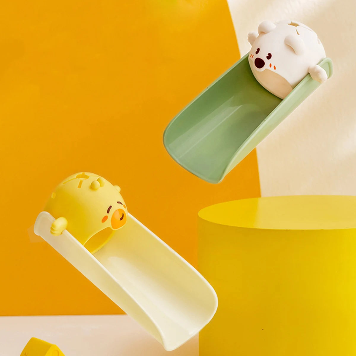 Cartoon Faucet Extension for Kids – Silicone Sink Handle & Spout Extender for Bathroom & Kitchen