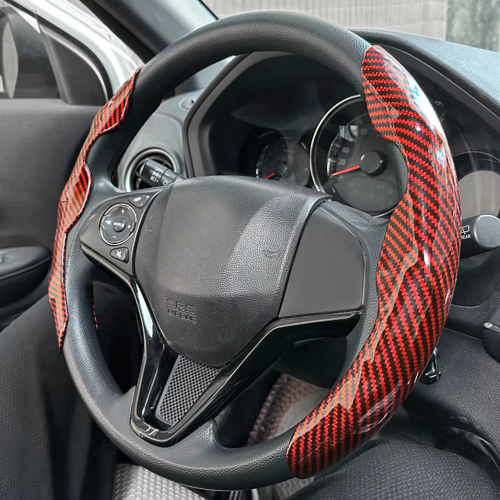 Breathable Leather Car Steering Wheel Cover – Fit for Peugeot 206, 208, 3008, 308 & More