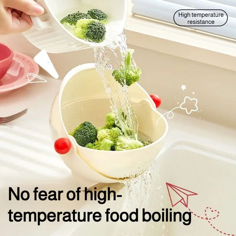 Heat-Resistant Drainer Basket | Multi-Purpose Washbasin & Vegetable Sink Strainer for Kitchen & Home