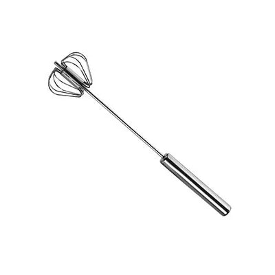 Hand Pressure Semi-Automatic Egg Beater – Stainless Steel Manual Whisk & Self-Turning Kitchen Mixer