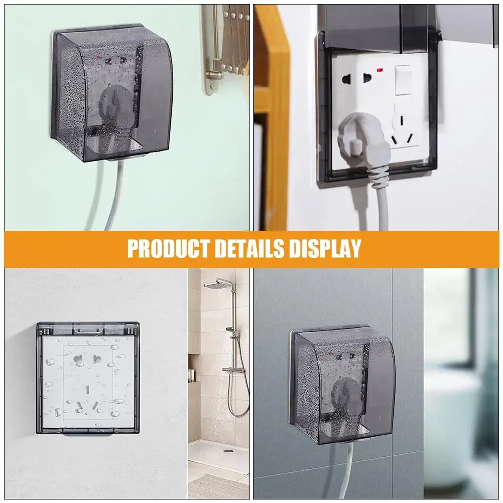 Child Safety Socket Cover – Waterproof 86-Type Electric Outlet Protector for Home & Bathroom
