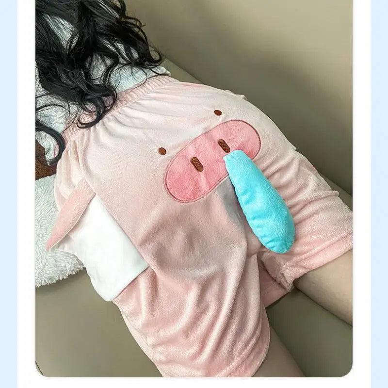 Cute Pig & Flying Elephant Novelty Shorts – Funny Summer Shorts for Women, Men & Couples