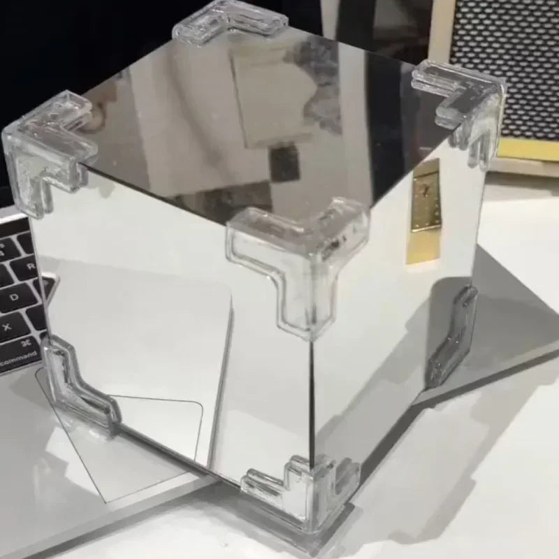 3D Cloud Tulip LED Night Light Mirror – DIY Flower Sea Table Lamp & Bedroom Decor Gift