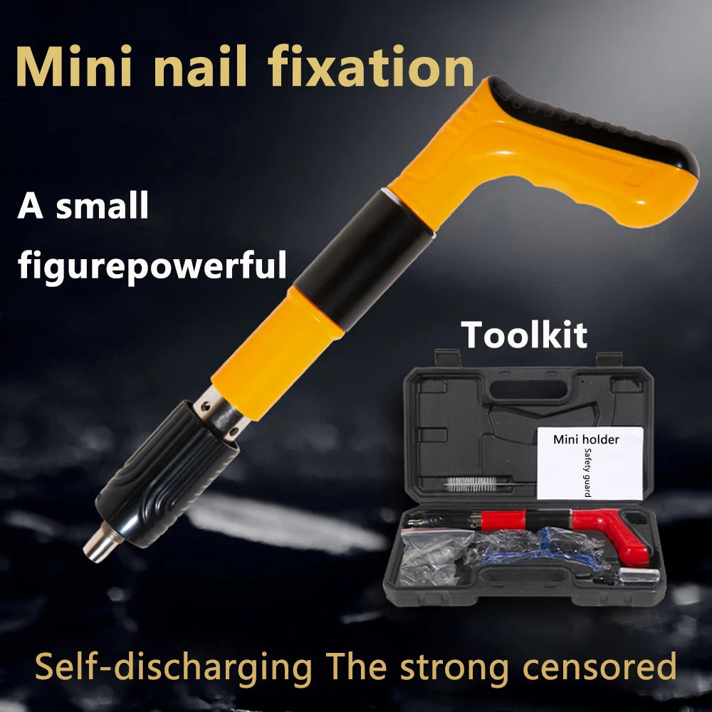 2023 Handheld Powerful Concrete Nail Gun – Mini Cannon Nailer for Wall, Flooring & Roofing