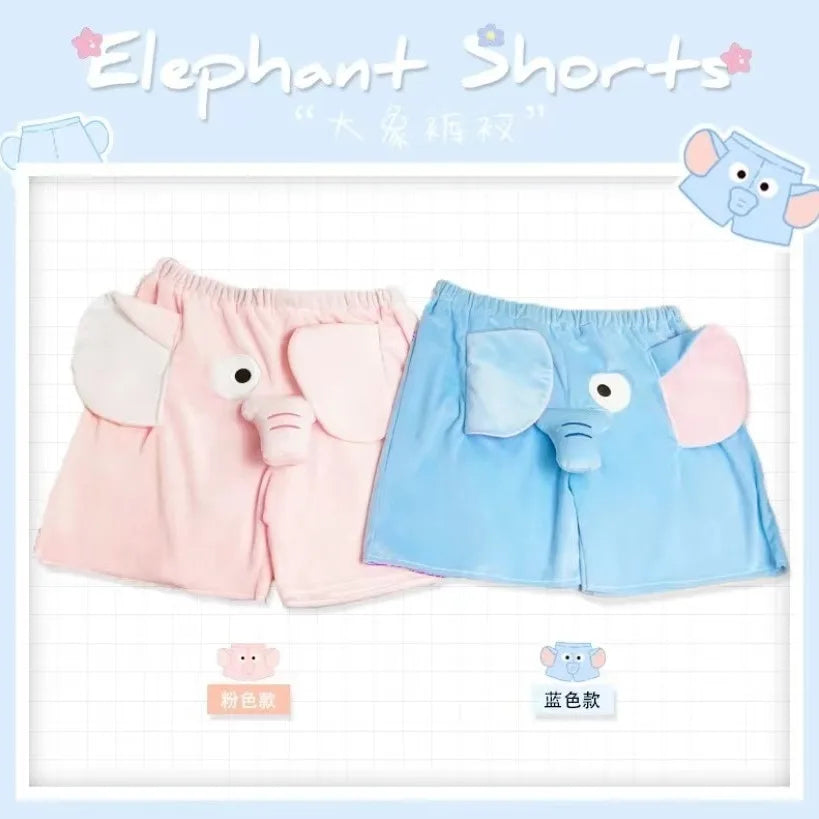 Cute Pig & Flying Elephant Novelty Shorts – Funny Summer Shorts for Women, Men & Couples