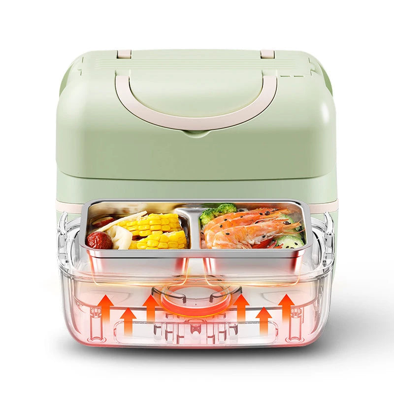 Electric Heating Lunch Box – Mini Double-Layer Food Heater for Office & Travel