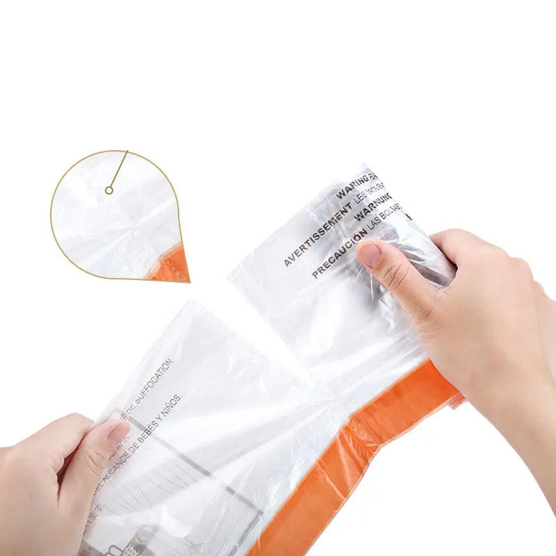 10pcs/roll Drawstring Garbage Bags – Thickened Household Trash Bags with Dispenser for Kitchen & Cleaning