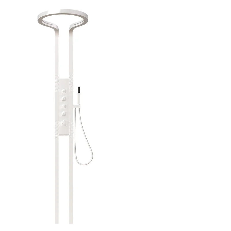 5-Function Nordic Rainfall Waterfall Shower Set – Modern Handheld & Overhead Shower Head Combo